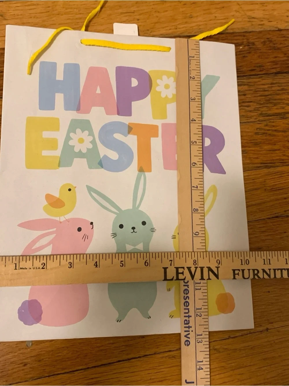Happy Easter Bunny Gift Bags - Yellow & Pastel